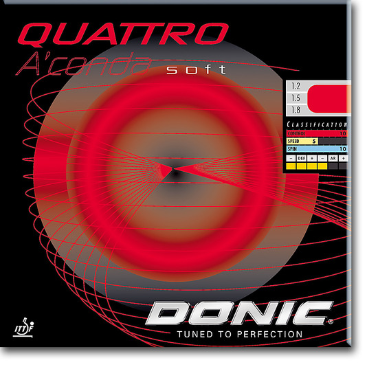 DONIC Quattro A´conda Soft 1,8mm schwarz  NEU OVP 